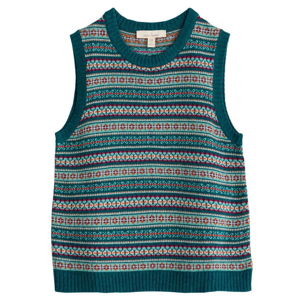 Seasalt Percella Cove Fair Isle Knitted Vest